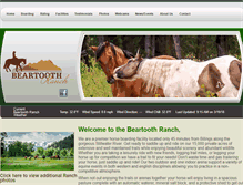 Tablet Screenshot of beartoothranch.com